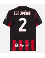 AC Milan Pervis Estupinan #2 Hjemmedrakt 2025-26 Korte ermer